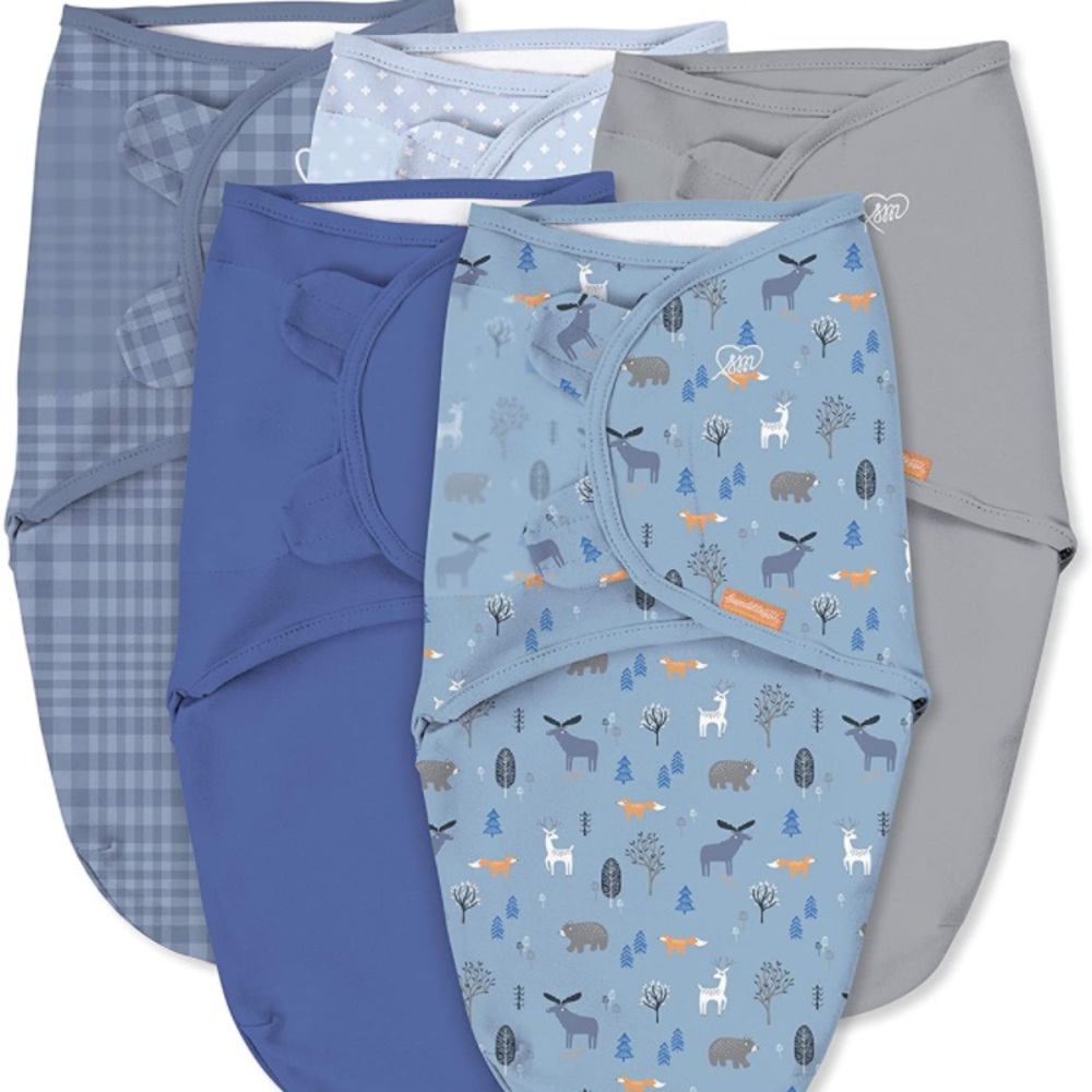 SwaddleMe Original Swaddles - Denim Woodland
